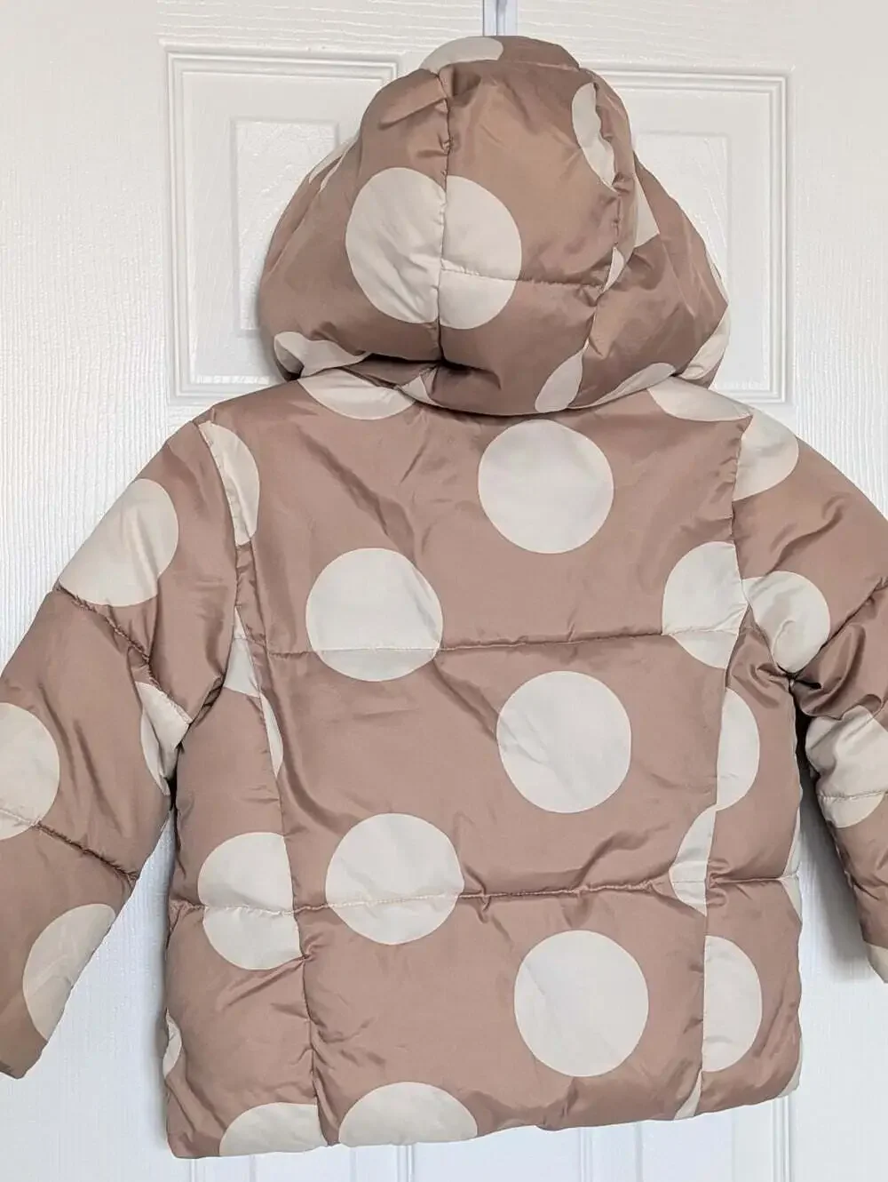 GAP Girls' (Size 5) Sherpa-Lined Puffer Jacket w/Hood
